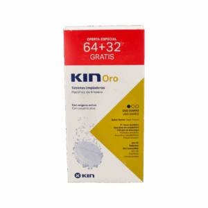 KIN ORO TABLETAS LIMPIADORAS LIMPIEZA PROTESIS DENTAL 64 + 32 TABLETAS