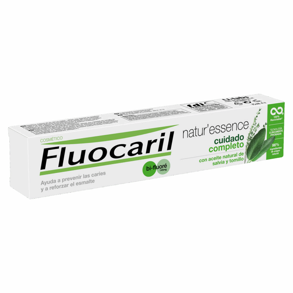 FLUOCARIL NATUR ESSENCE BI-FLUORE 145 MG CUIDADO COMPLETO 1 TUBO 75 ML