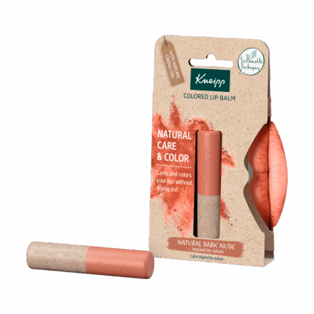 KNEIPP BALSAMO LABIAL CON COLOR NATURAL 1 ENVASE 3,1 G COLOR DARK NUDE