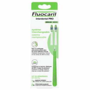 CEPILLO INTERDENTAL FLUOCARIL PRO MEDIUM 1 MANGO + 2 RECAMBIOS KIT INICIAL