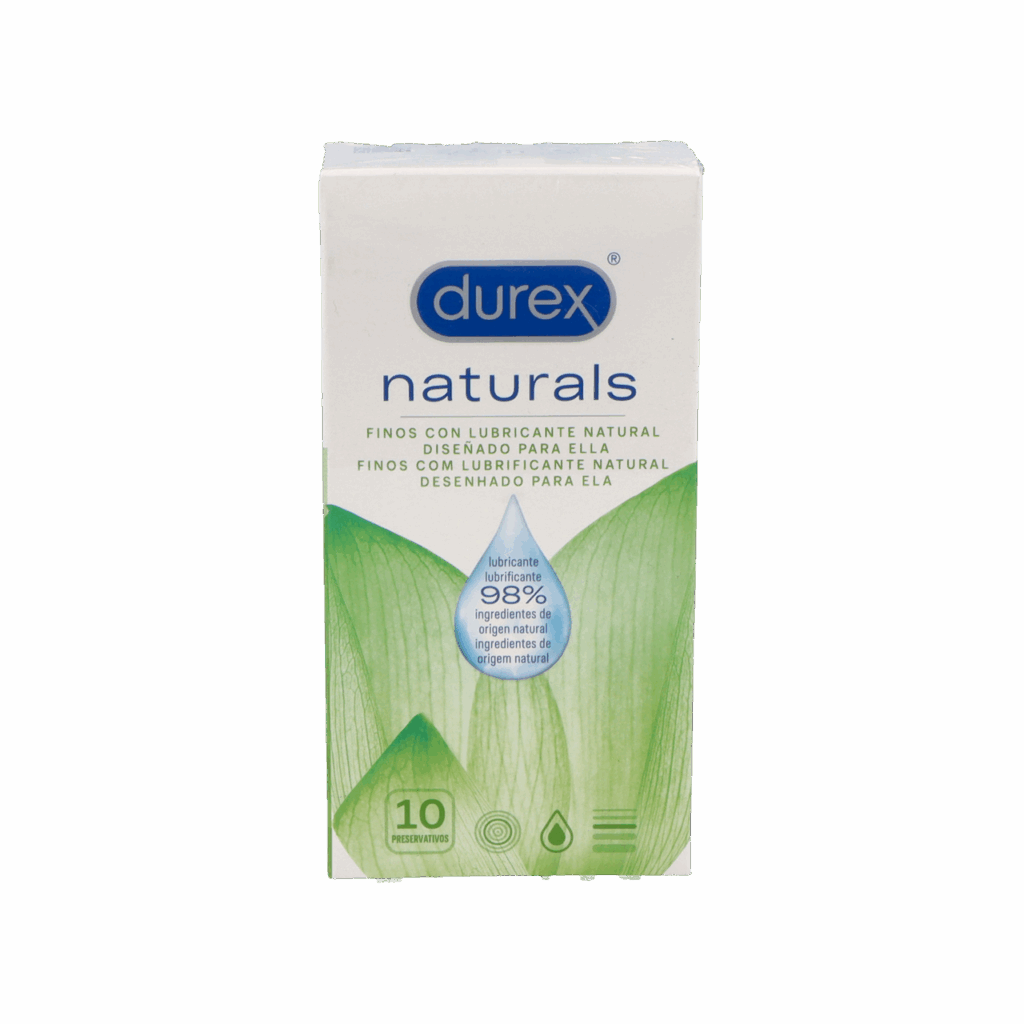DUREX NATURALS PRESERVATIVOS 10 UNIDADES