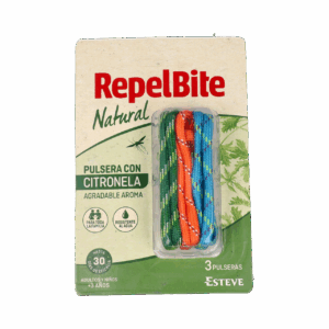 REPEL BITE NATURAL PULSERA DE CUERDA CON CITRONELA 3 UNIDADES