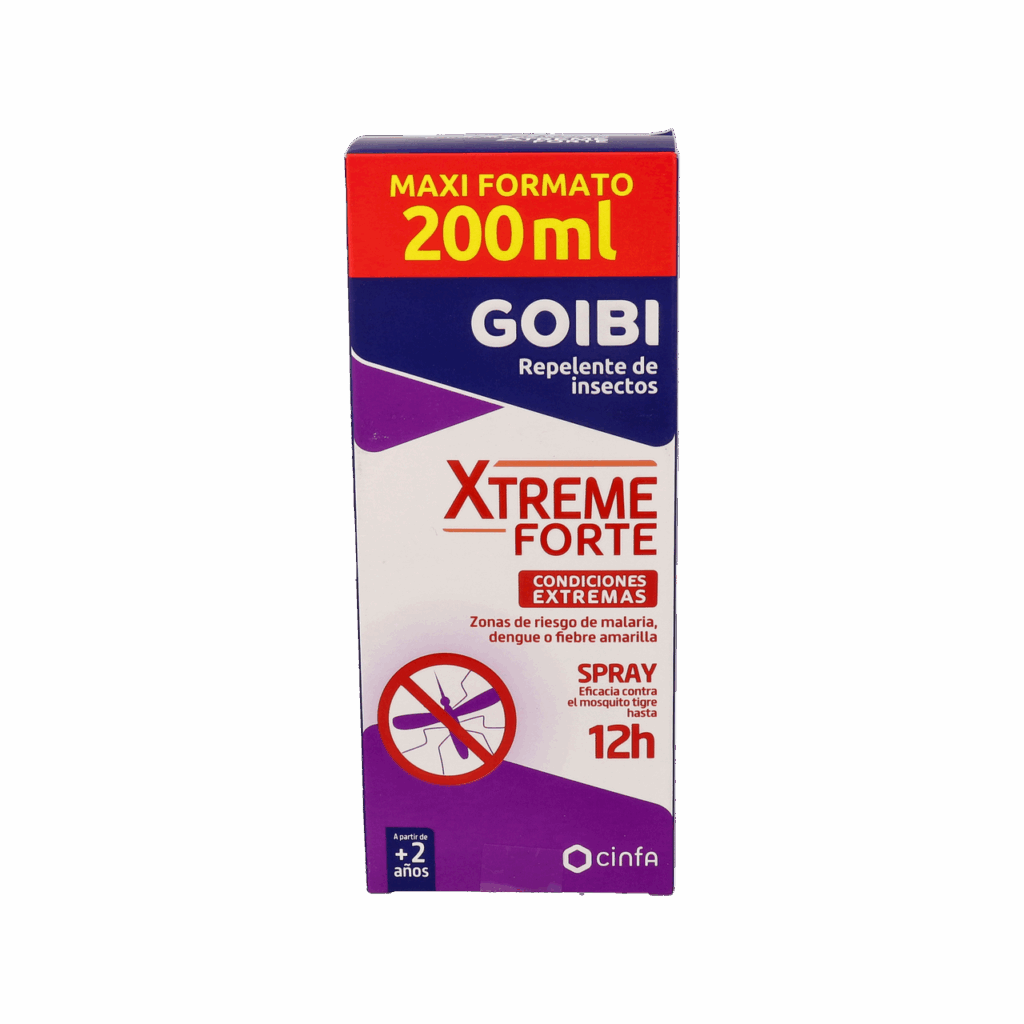 GOIBI XTREME FORTE REPELENTE DE INSECTOS 1 SPRAY 200 ML GOIBI XTREME FORTE REPELENTE DE INSECTOS 1 SPRAY 200 ML