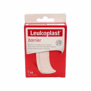 LEUKOPLAST BARRIER APOSITO ADHESIVO TRANSPARENTE 10 UNIDADES 72 MM X 22 MM