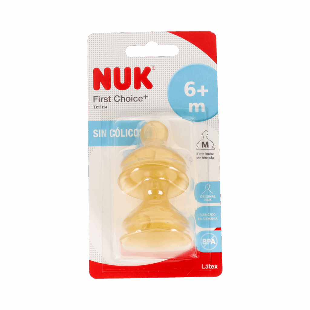 TETINA LATEX ANTICOLICO LECHE NUK FIRST CHOICE TALLA 2 M 2 UNIDADES TETINA LATEX ANTICOLICO LECHE NUK FIRST CHOICE TALLA 2 M 2 UNIDADES
