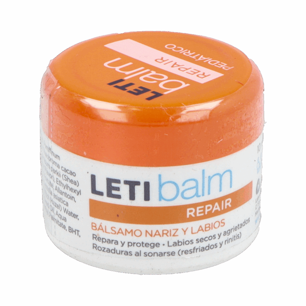 LETIBALM BALSAMO REPARADOR NARIZ Y LABIOS PEDIATRICO 1 TARRO 10 ML LETIBALM BALSAMO REPARADOR NARIZ Y LABIOS PEDIATRICO 1 TARRO 10 ML