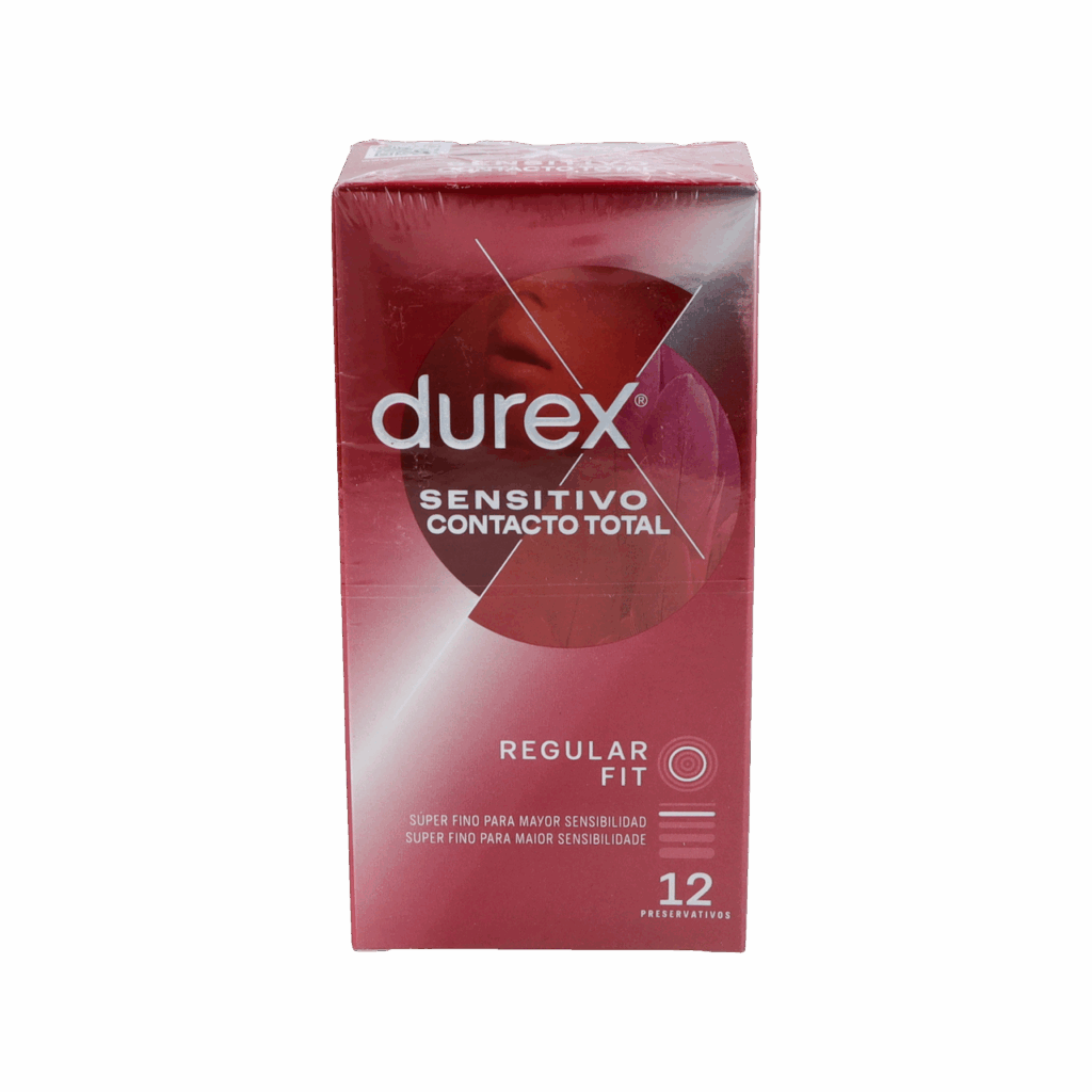 DUREX SENSITIVO CONTACTO TOTAL PRESERVATIVOS 12 UNIDADES DUREX SENSITIVO CONTACTO TOTAL PRESERVATIVOS 12 UNIDADES
