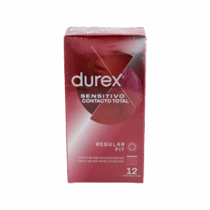 DUREX SENSITIVO CONTACTO TOTAL PRESERVATIVOS 12 UNIDADES