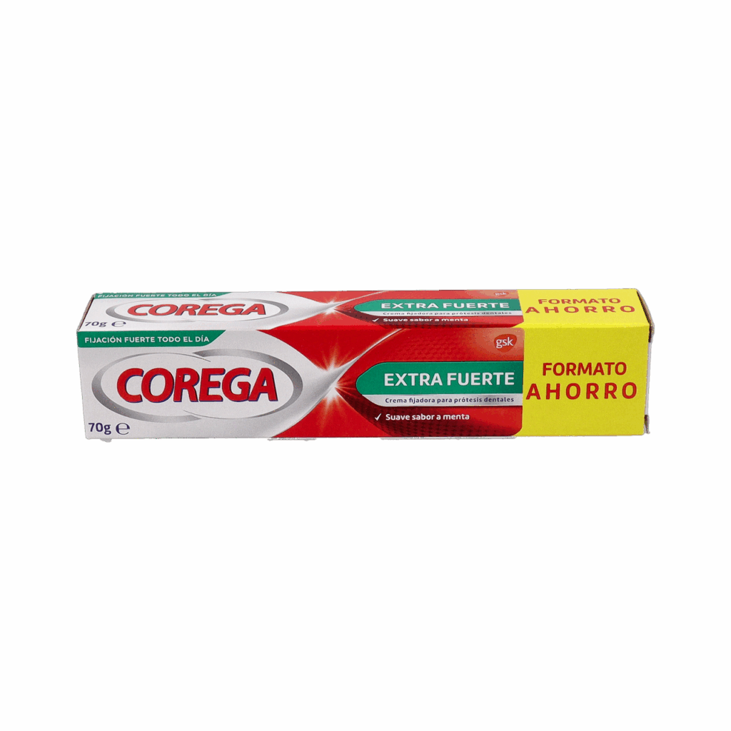 COREGA CREMA EXTRA FUERTE ADHESIVO PROTESIS DENTAL 1 TUBO 70 G SABOR MENTA