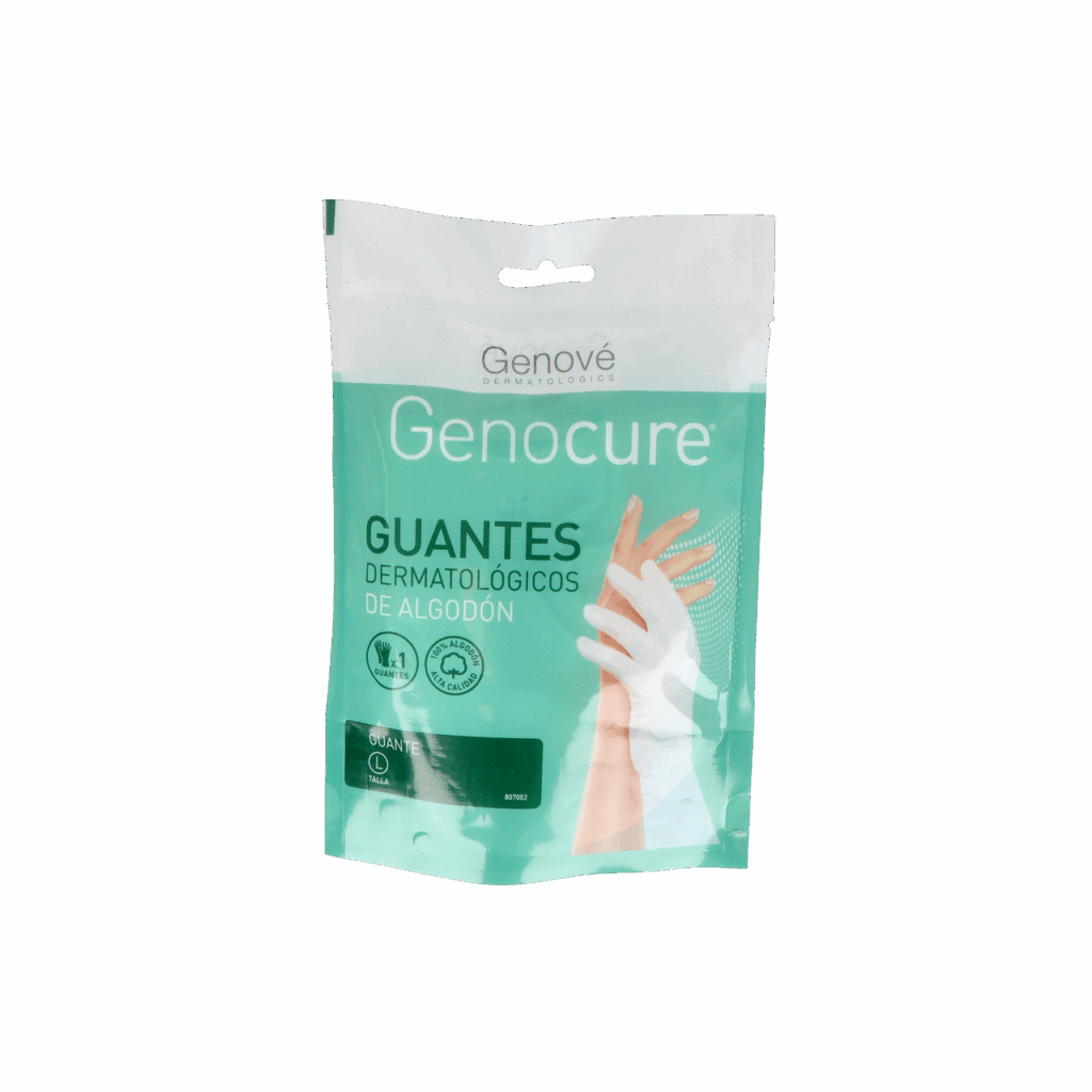 GUANTES DE ALGODON GENOCURE DERMATOLOGICO TALLA L GUANTES DE ALGODON GENOCURE DERMATOLOGICO TALLA L
