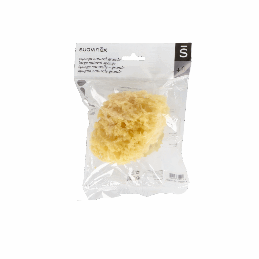 ESPONJA BAÑO INFANTIL SUAVINEX NATURAL GRANDE 1 UNIDAD