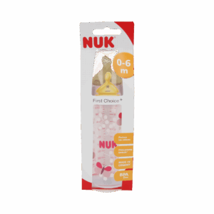 BIBERON PP LATEX NUK FIRST CHOICE T-1 M 1 UNIDAD 300 CC LECHE