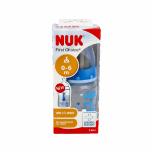 BIBERON PP LATEX NUK FIRST CHOICE 1 M 1 UNIDAD 150 CC LECHE