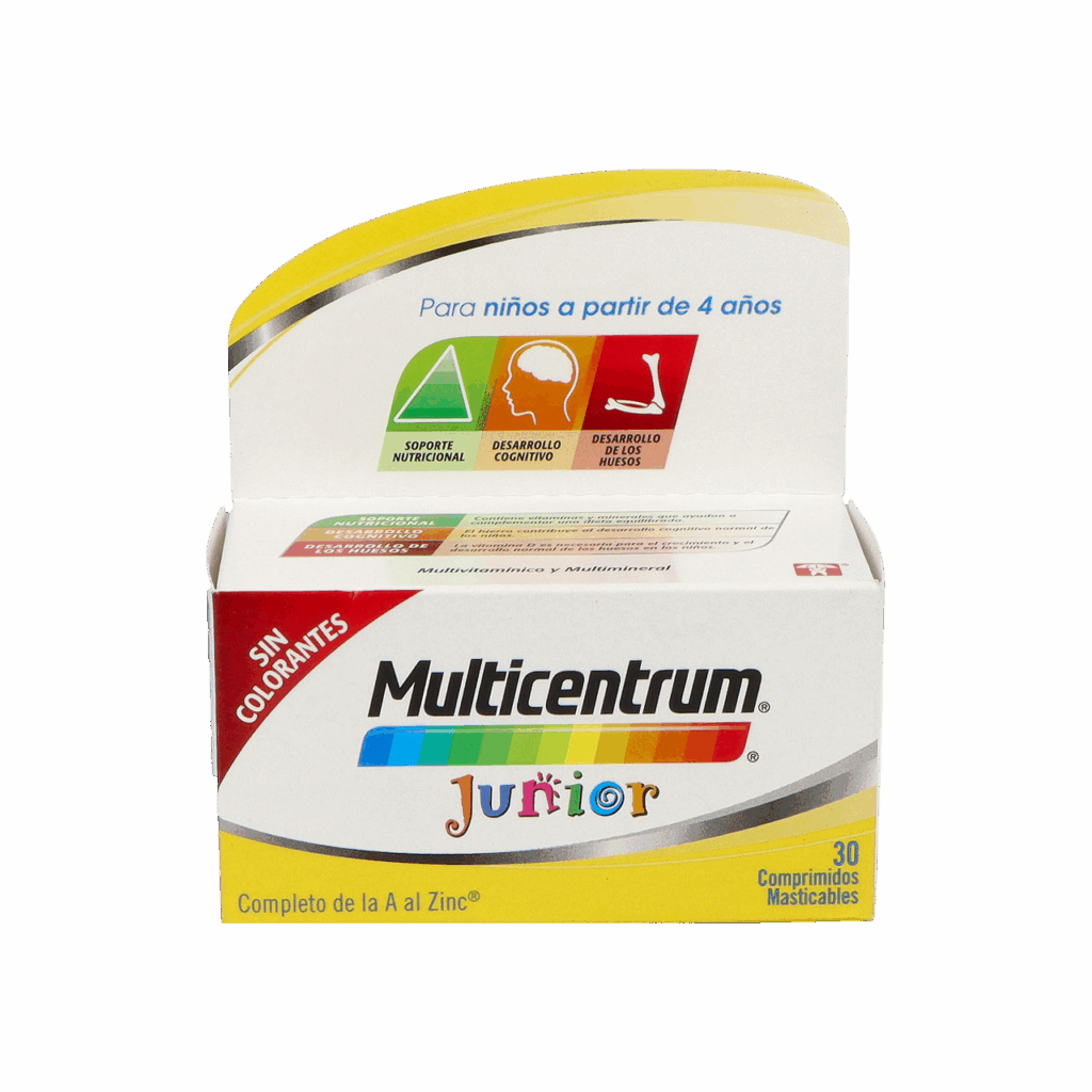 MULTICENTRUM JUNIOR 30 COMPRIMIDOS MULTICENTRUM JUNIOR 30 COMPRIMIDOS