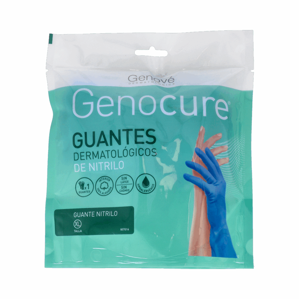GUANTES DE NITRILO GENOCURE DERMATOLOGICO TALLA XL/9 1 PAR GUANTES DE NITRILO GENOCURE DERMATOLOGICO TALLA XL/9 1 PAR