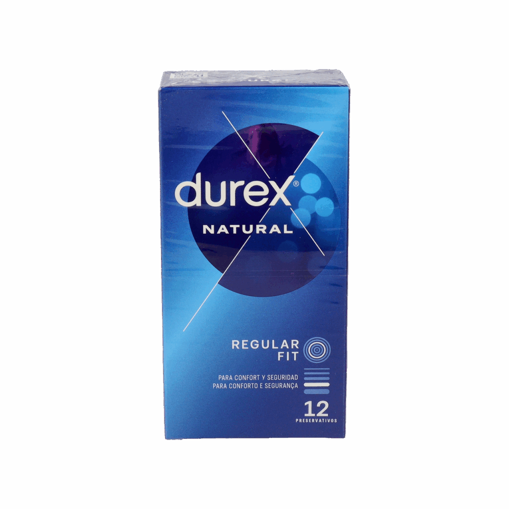DUREX NATURAL PLUS PRESERVATIVOS 12 UNIDADES
