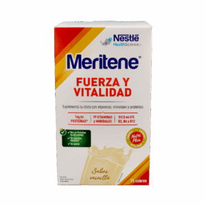 MERITENE FUERZA Y VITALIDAD BATIDO 15 SOBRES 30 G SABOR VAINILLA