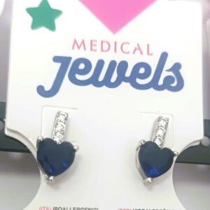 JEWELS PENDIENTE CORAZÓN AZUL
