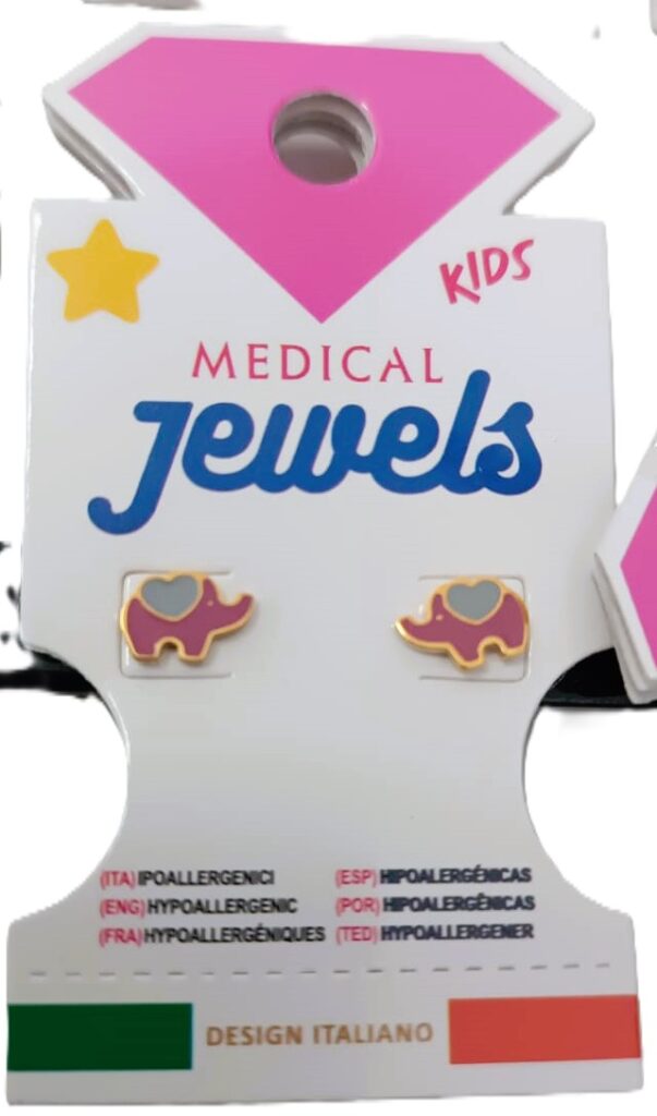 JEWELS PENDIENTE ELEFANTE CON CORAZON ESMALTADO JEWELS PENDIENTE ELEFANTE CON CORAZON ESMALTADO