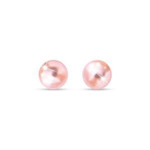 JEWELS PENDIENTE PERLA ROSA 8MM