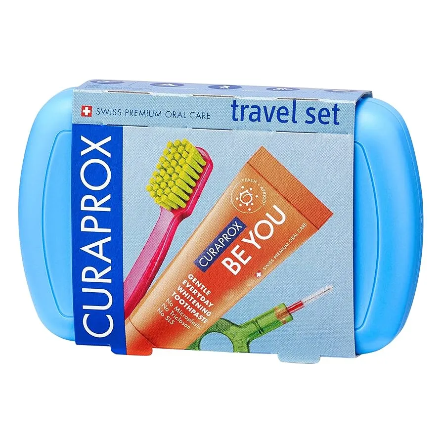 CURAPROX KIT VIAJE CEPILLO +PASTA DE 10ML SABOR APPEL+ALOE CURAPROX KIT VIAJE CEPILLO +PASTA DE 10ML SABOR APPEL+ALOE