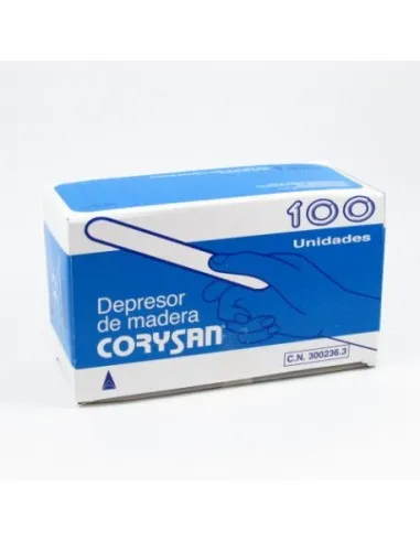 DEPRESORES DE MADERA CORYSAN 100 UNIDADES DEPRESORES DE MADERA CORYSAN 100 UNIDADES