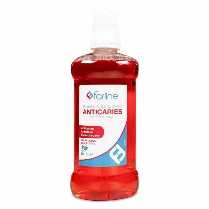 FARLINE ENJUAGUE BUCAL ANTICARIES 1 ENVASE 500 ML FARLINE ENJUAGUE BUCAL ANTICARIES 1 ENVASE 500 ML