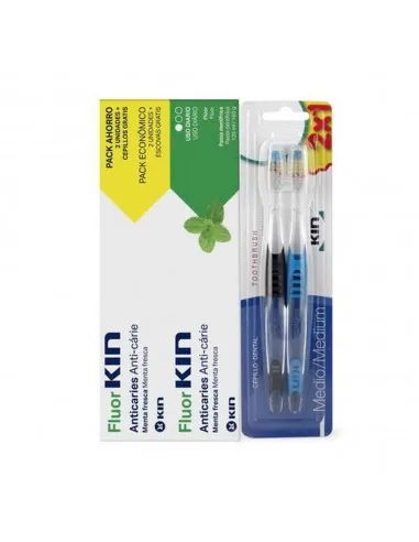 FLUORKIN PASTA DUPLO 125ML + CEPILLOS FLUORKIN PASTA DUPLO 125ML + CEPILLOS