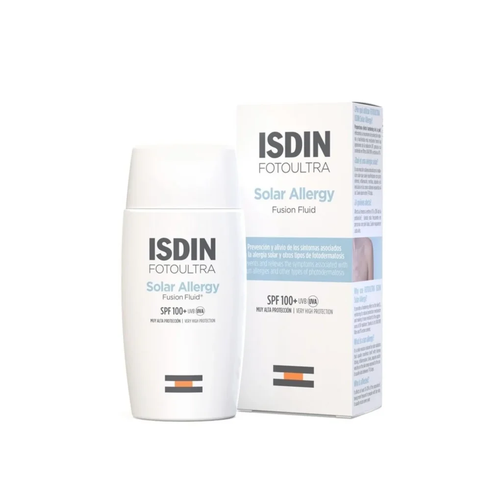 FOTOULTRA ISDIN SOLAR ALLERGY FUSION FLUID FOTODERMATOSIS 1 ENVASE 50 ML