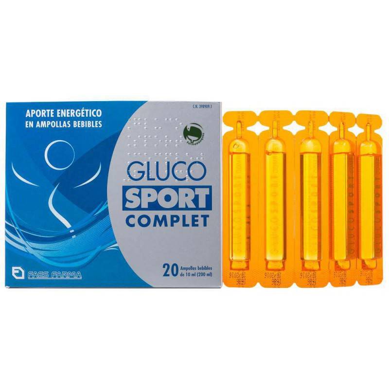 GLUCOSPORT COMPLET 20 AMPOLLAS BEBIBLES 10 ML GLUCOSPORT COMPLET 20 AMPOLLAS BEBIBLES 10 ML