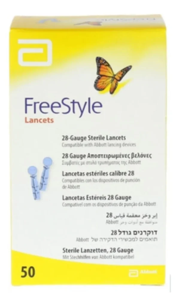 LANCETAS FREESTYLE 50 UNIDADES
