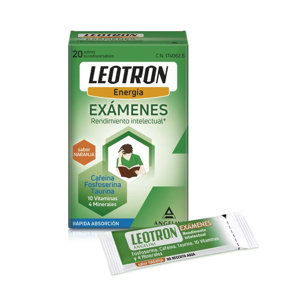 LEOTRON EXAMENES 20 SOBRES BUCODISPERSABLES 2 G SABOR NARANJA LEOTRON EXAMENES 20 SOBRES BUCODISPERSABLES 2 G SABOR NARANJA