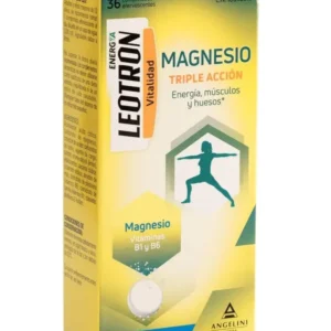 LEOTRON MAGNESIO 36 COMPRIMIDOS EFERVESCENTES SABOR LIMON