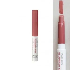 LIPSTICK MATT LIPS 1 UNIDAD COLOR 05 APRICOT KISS