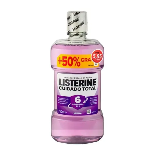 LISTERINE CUIDADO TOTAL 1 BOTELLA 750 ML PACK AHORRO LISTERINE CUIDADO TOTAL 1 BOTELLA 750 ML PACK AHORRO