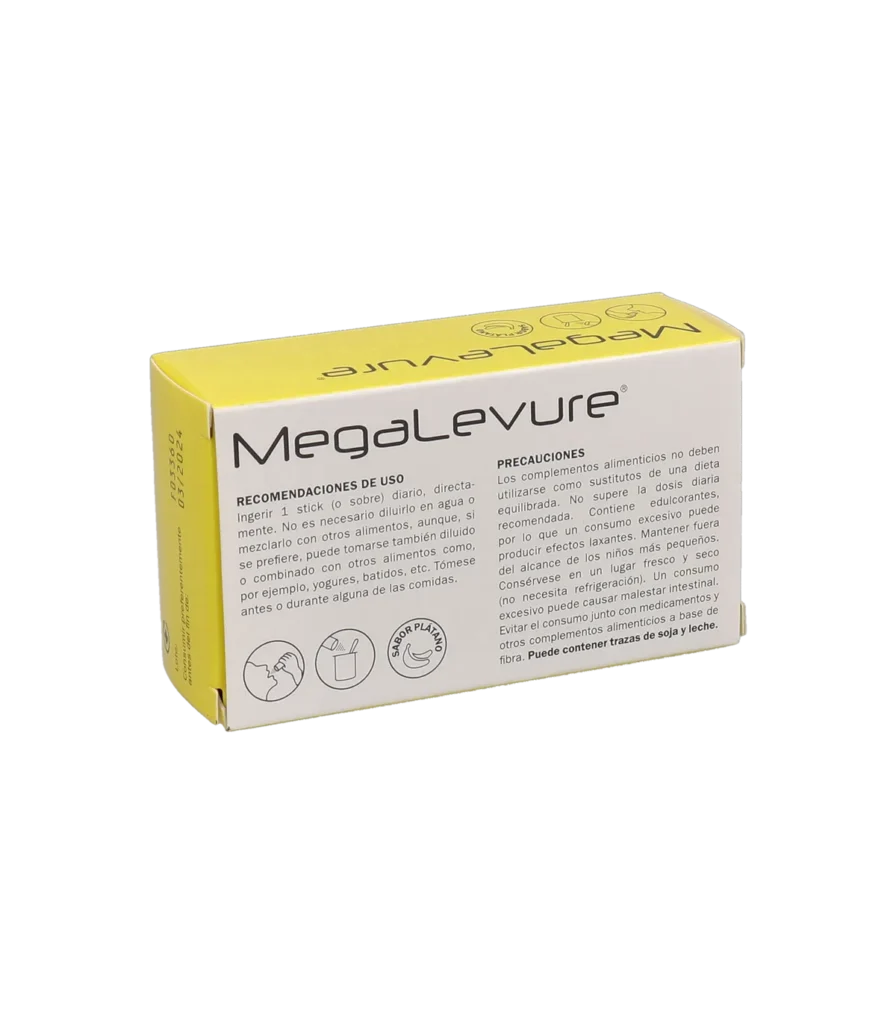 MEGALEVURE RESET 10 STICKS 2,3 G SABOR PLATANO