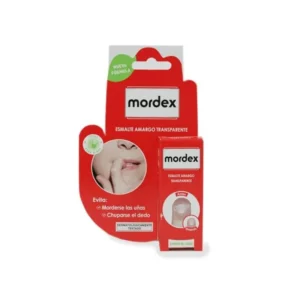 MORDEX ESMALTE AMARGO TRANSPARENTE 1 ENVASE 9 ML CON PINCEL