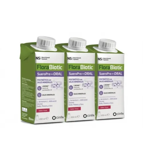NS FLORABIOTIC SUEROPRO+ ORAL 3 ENVASES 200 ML SABOR FRESA NS FLORABIOTIC SUEROPRO+ ORAL 3 ENVASES 200 ML SABOR FRESA