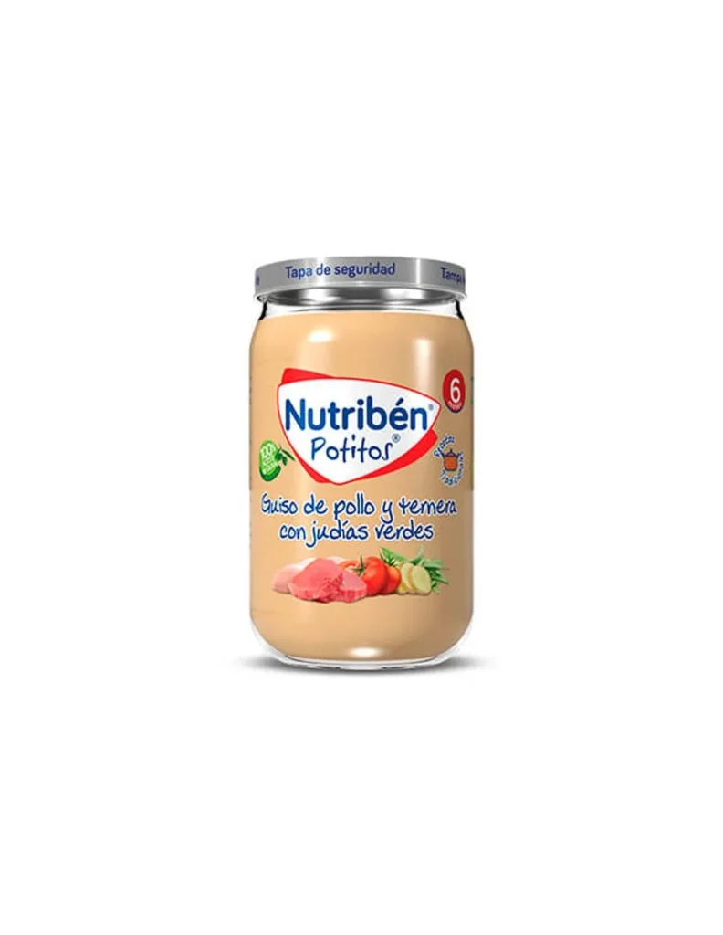 NUTRIBEN RECETAS TRADICIONALES GUISO DE POLLO Y TERNERA CON JUDIAS VERDES 1 POTITO 235 G