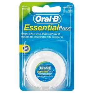 ORAL-B ESSENTIAL FLOSS FLUOR SEDA DENTAL CON CERA MENTA 50 M