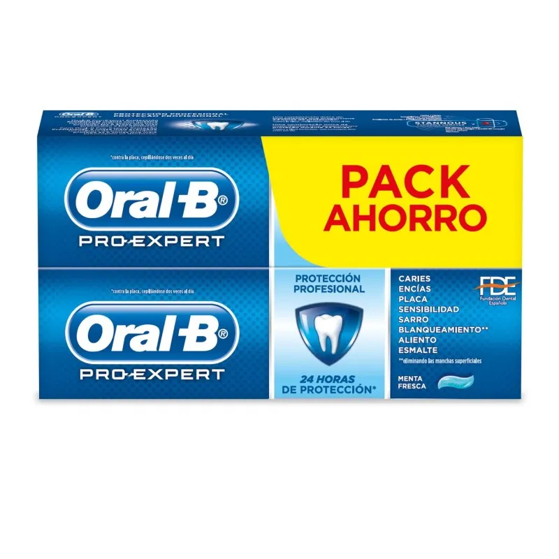 ORAL-B PRO EXPERT PROTECCION PROFESIONAL 2 TUBOS 125 ML DUPLO ORAL-B PRO EXPERT PROTECCION PROFESIONAL 2 TUBOS 125 ML DUPLO