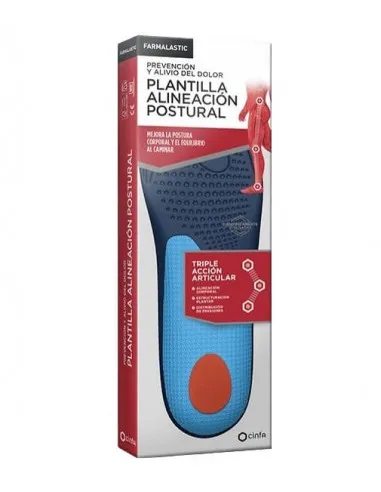 PLANTILLA TERAPEUTICA ALINEACION POSTURAL FARMALASTIC 2 UNIDADES TALLA MEDIANA