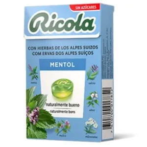 RICOLA CARAMELOS SIN AZUCAR 1 ENVASE 50 G SABOR MENTOL
