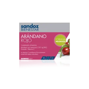 SANDOZ BIENESTAR ARANDANO ROJO CRANBERRY 30 CAPSULAS