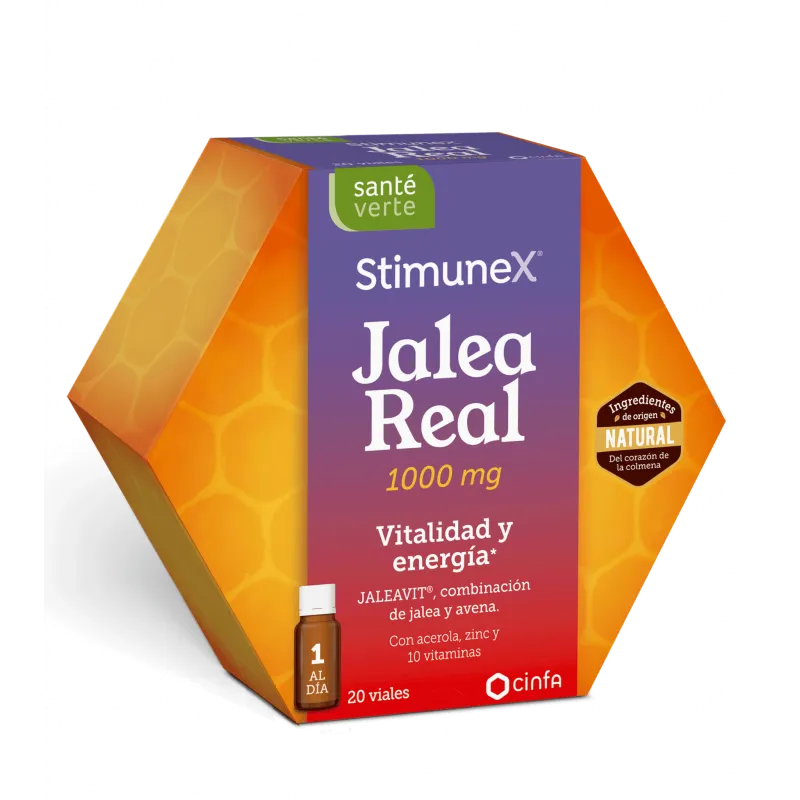 SANTE VERTE STIMUNEX JALEA REAL VITALIDAD Y ENERGIA 20 VIALES 10 ML SANTE VERTE STIMUNEX JALEA REAL VITALIDAD Y ENERGIA 20 VIALES 10 ML