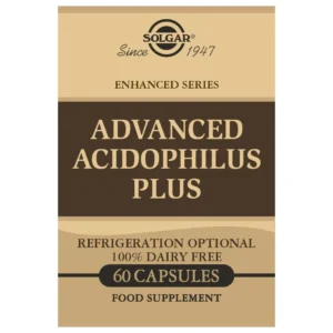 SOLGAR ADVANCED ACIDOPHILUS PLUS 60 CAPSULAS VEGETALES
