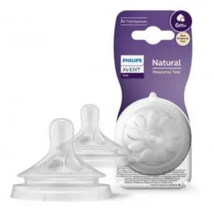 TETINA NATURAL LIQUIDOS ESPESOS PHILIPS AVENT NATURAL RESPONSE + 6 MESES 2 UNIDADES