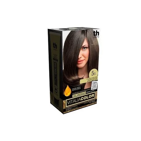 TH PHARMA VITALIA SIN AMONIACO COLORACION CAPILAR PERMANENTE COLOR 5 CASTAÑO CLARO TH PHARMA VITALIA SIN AMONIACO COLORACION CAPILAR PERMANENTE COLOR 5 CASTAÑO CLARO