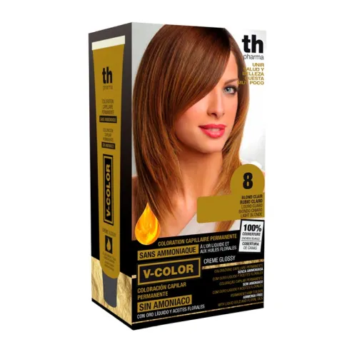 TH PHARMA VITALIA SIN AMONIACO COLORACION CAPILAR PERMANENTE COLOR 8 RUBIO CLARO TH PHARMA VITALIA SIN AMONIACO COLORACION CAPILAR PERMANENTE COLOR 8 RUBIO CLARO