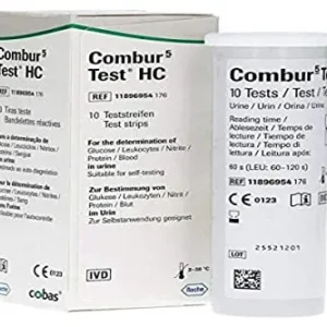 TIRAS REACTIVAS COMBUR-5 TEST HC 10 UNIDADES